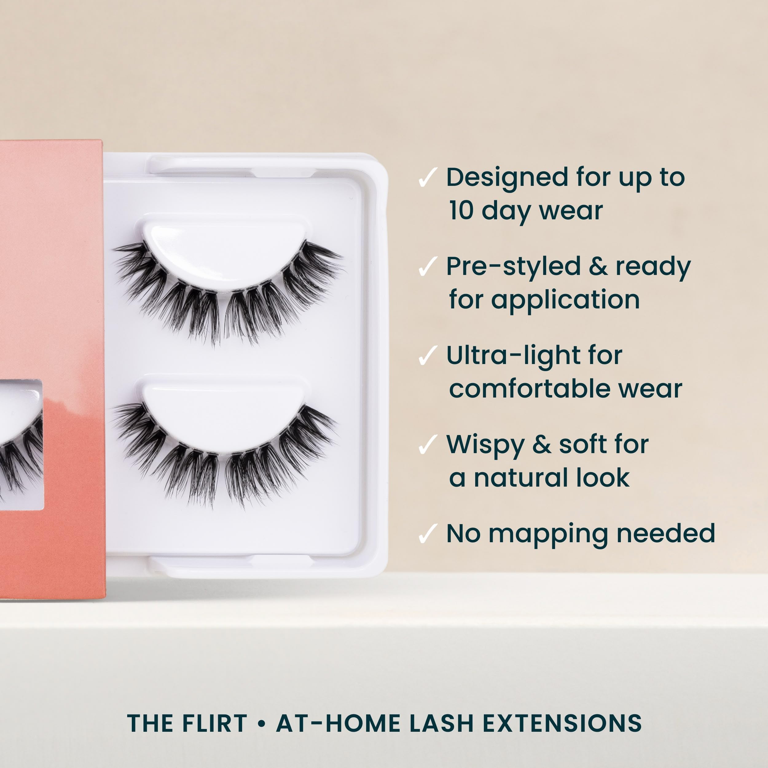 FlutterHabit The Flirt lashes up-to-10-days-wear image conveys durable long-lasting appeal.