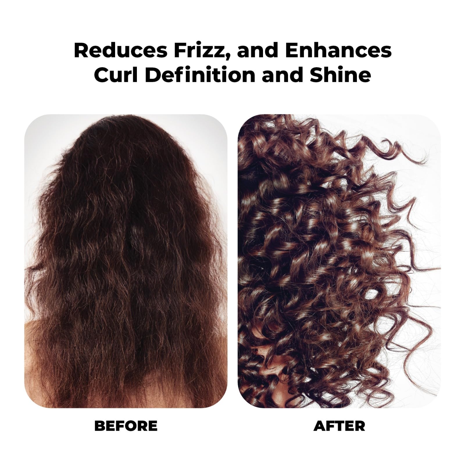 Wet Flux Up Curly hair before styling shows frizz control potential