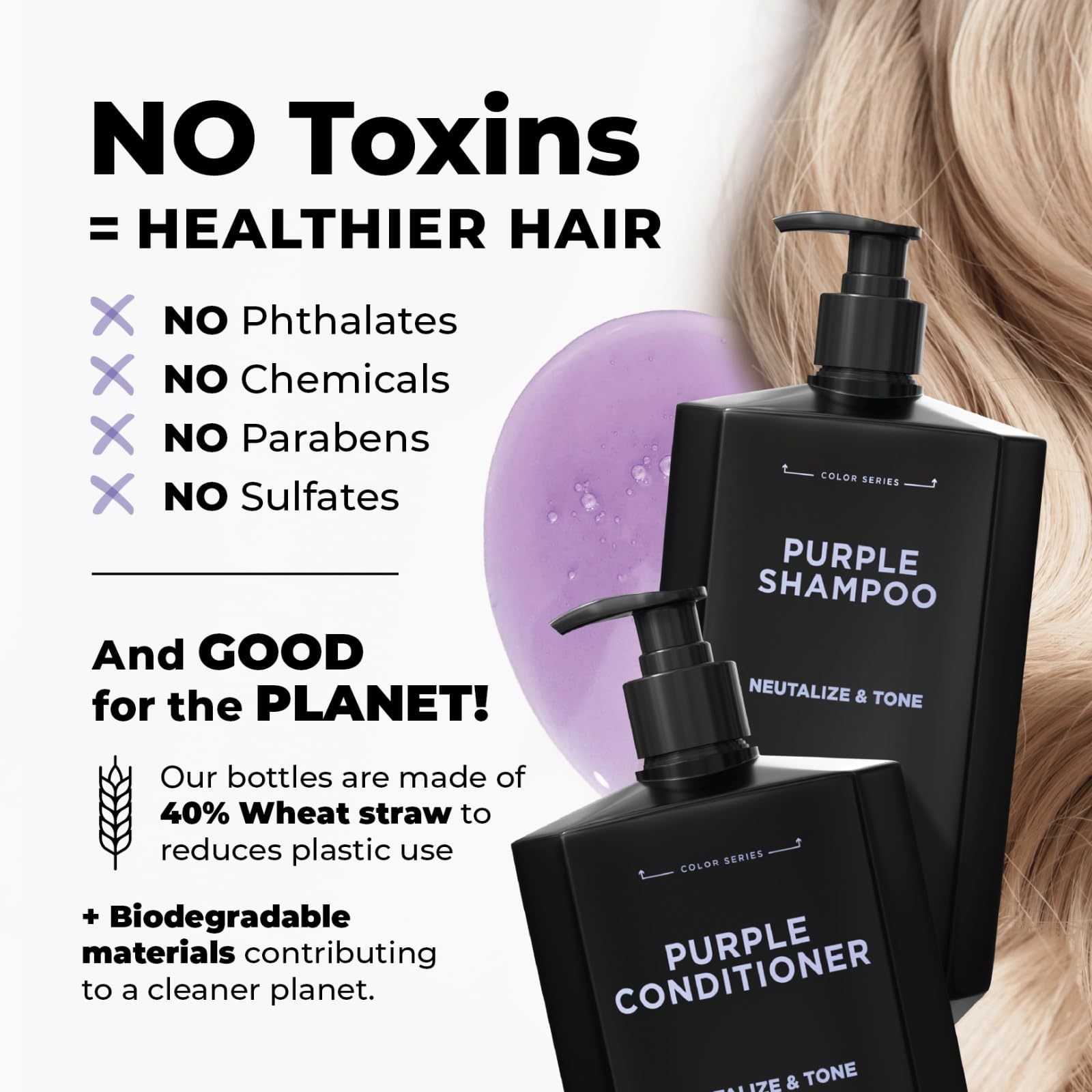 Label emphasizes sulfate-free formula for gentler cleansing.