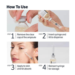 Fneute Silk Peptide on wrinkle area suggesting smoothing and improved skin tone