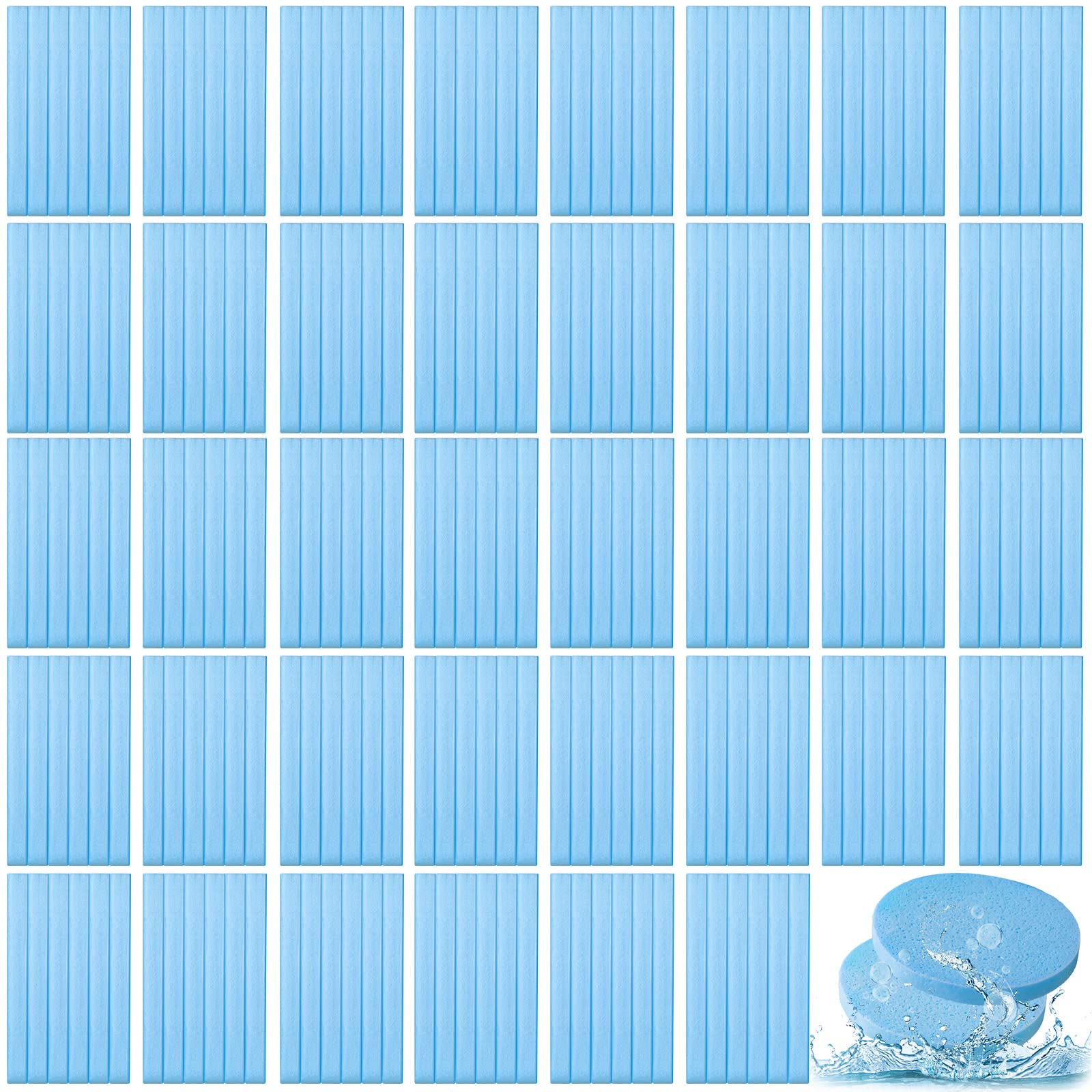 Foaincore compressed round facial sponge for gentle cleansing and makeup removal.