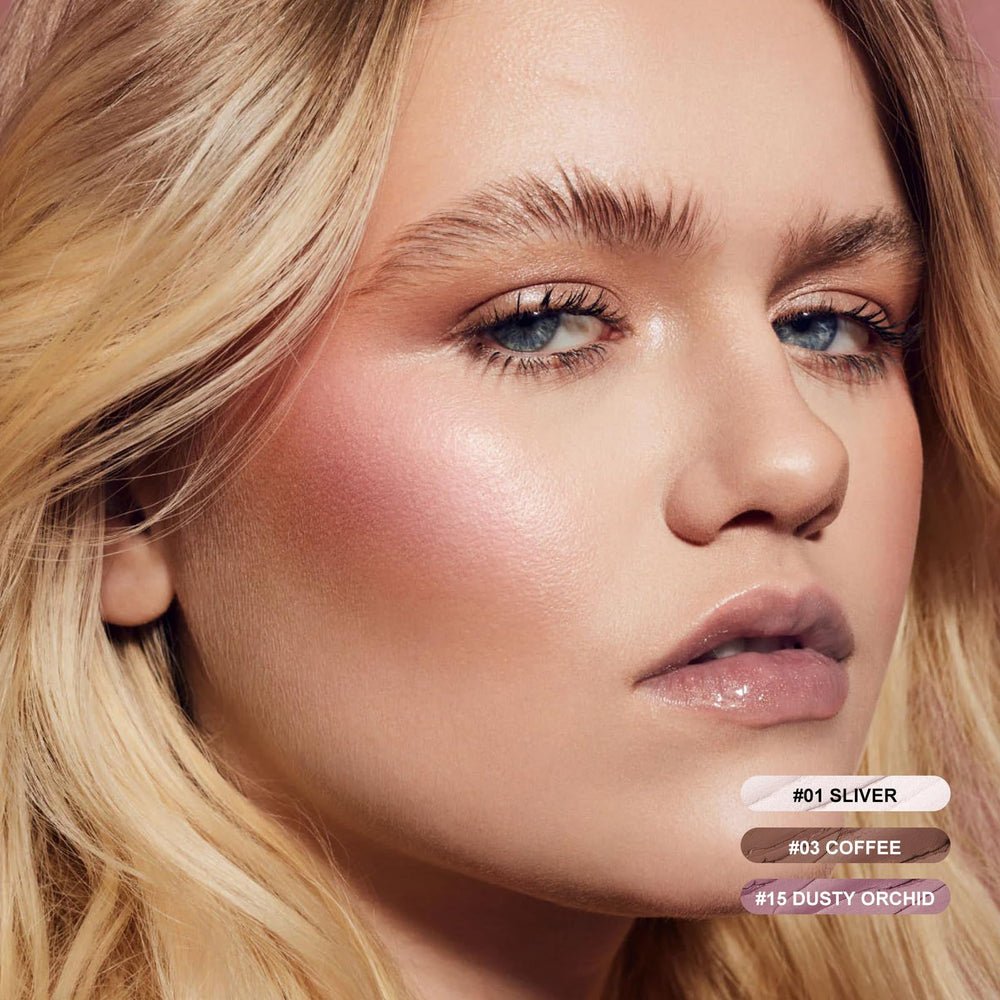 FOCALLURE contour kit shades on display, blush, bronze, glow for a fresh look