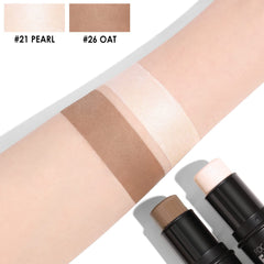 FOCALLURE contour-stick texture close-up shows creamy blend for seamless makeup.