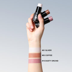FOCALLURE cream contour-stick application demonstrates direct-on-skin ease