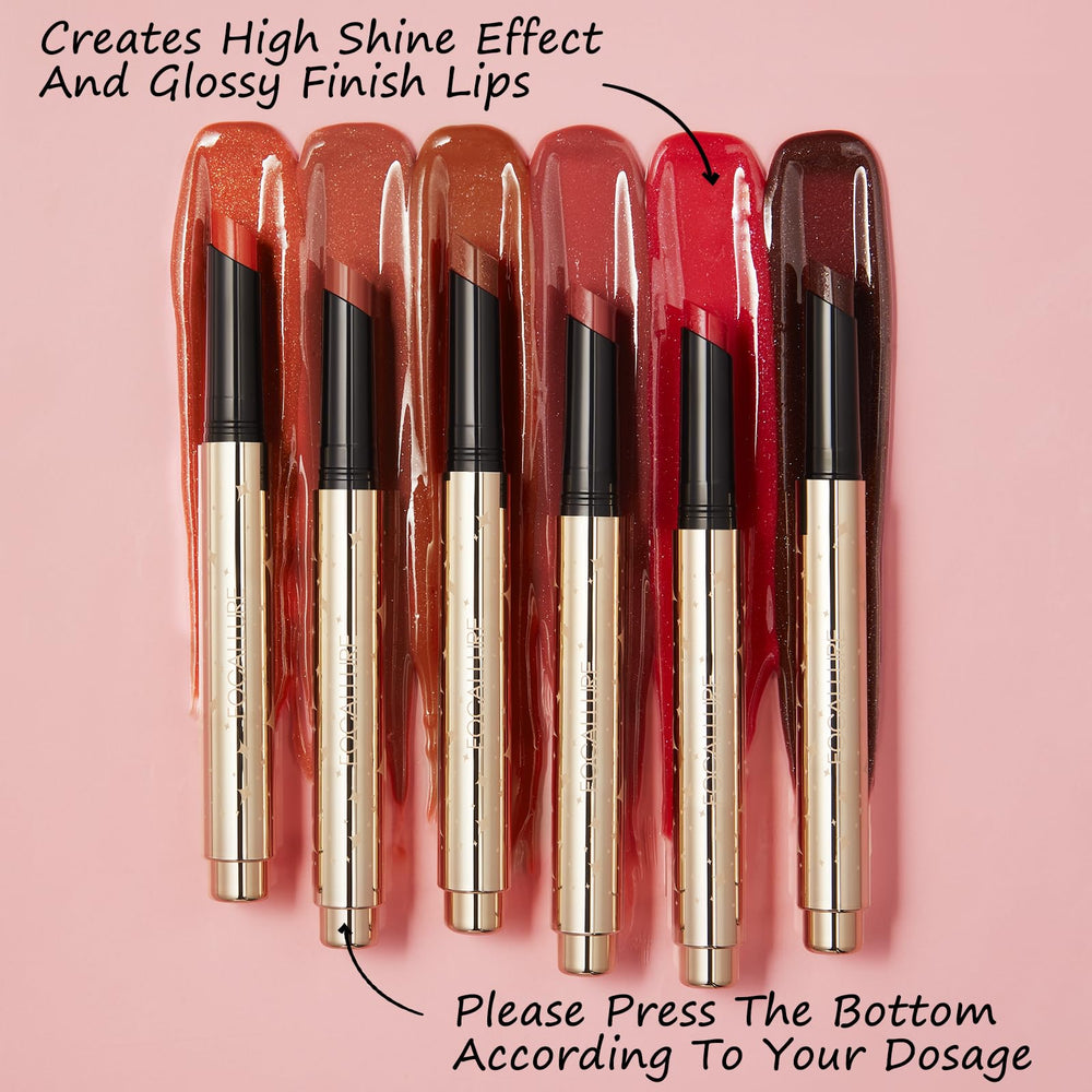 FOCALLURE Unicorn lip plump easy-application with 2-3 presses.