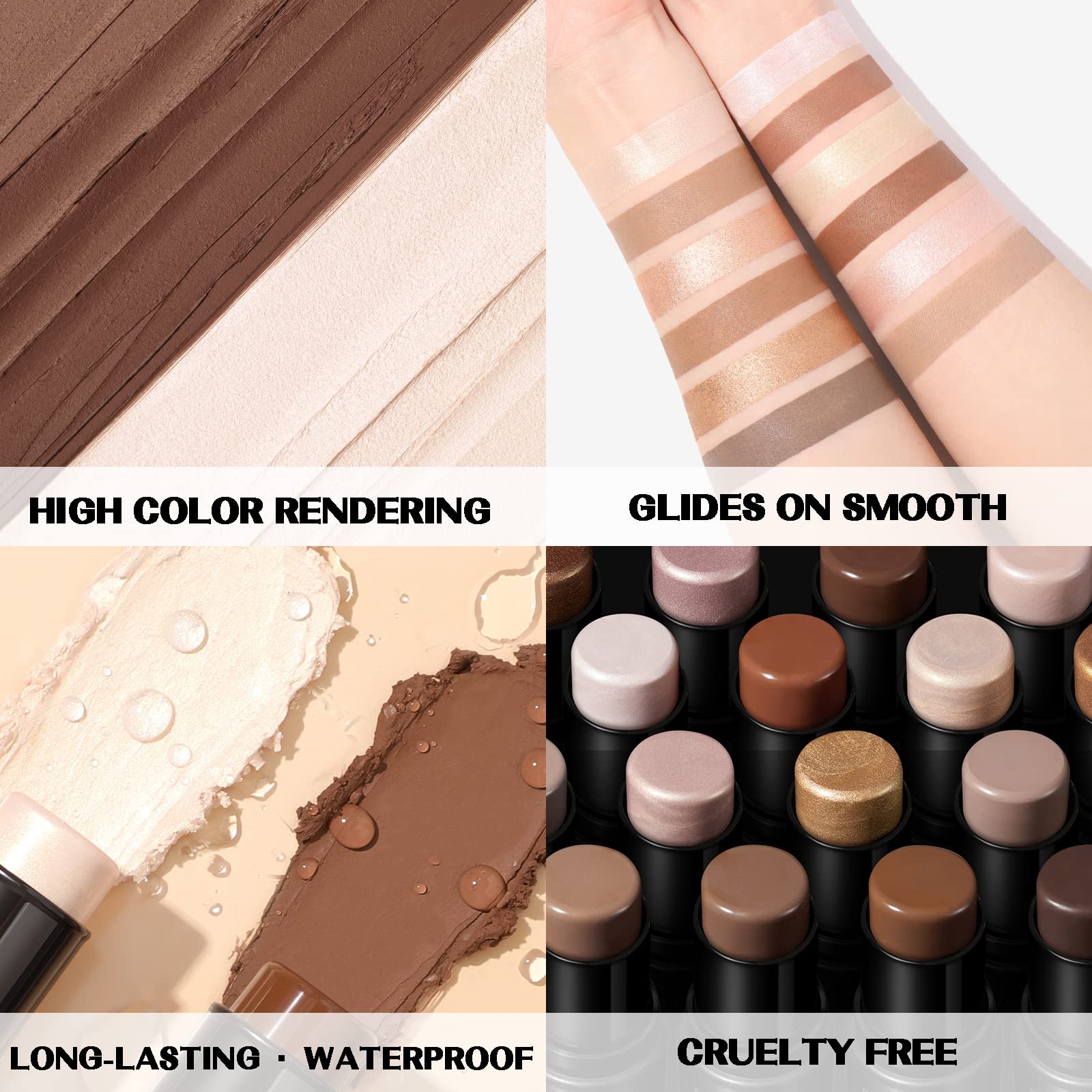 FOCALLURE waterproof-formula non-greasy comfort for all-day wear
