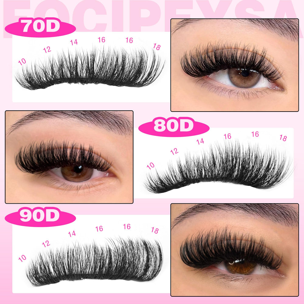 300-cluster pack with bond and seal supports DIY lash styling by Focipeysa.