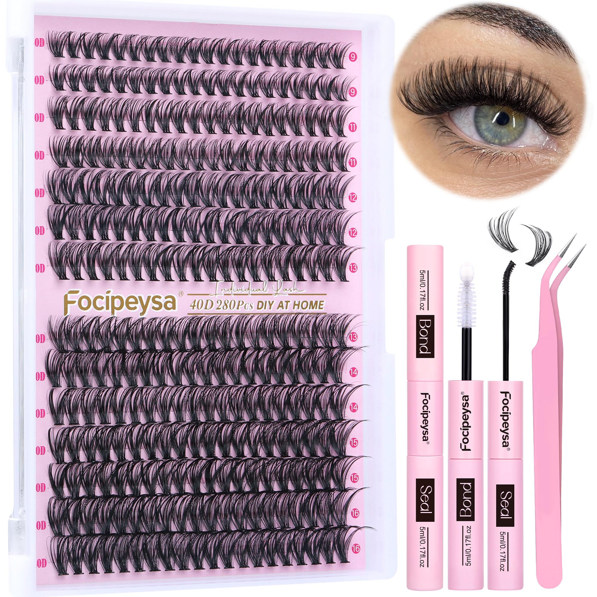 Focipeysa beginner friendly DIY lash kit for easy at home use