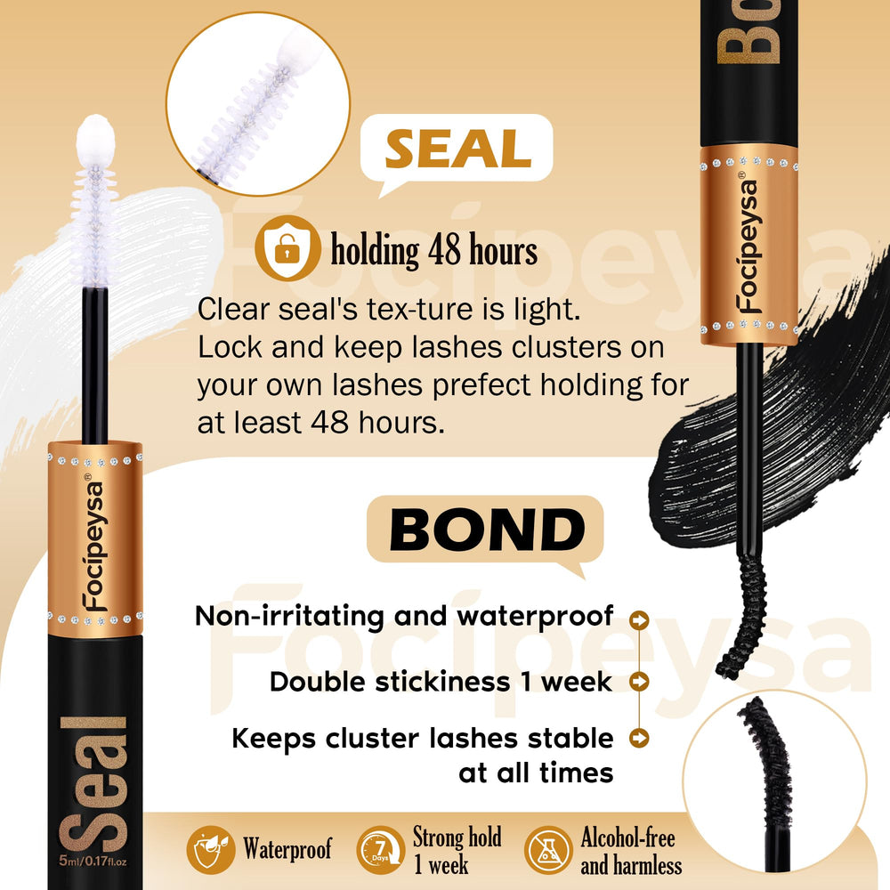 Focipeysa step-by-step at-home lash application guide visual.