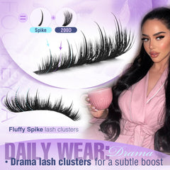 Focipeysa lash clusters diy-application-step makes quick at-home fills easy.