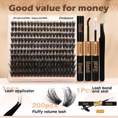 Focipeysa lash remover alongside bond for safe at-home removal and adhesion.