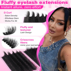 Focipeysa mink-like fiber lashes deliver feather-light comfort.