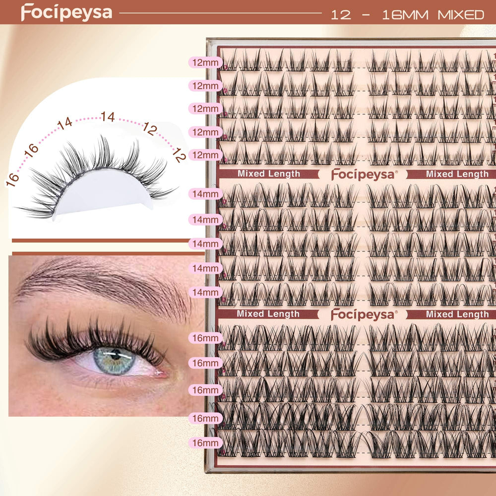 Focipeysa waterproof lashes stay put through humidity and oils