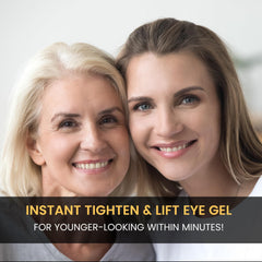 Foffreo eye tightener cream being dispensed demonstrates easy daily use.