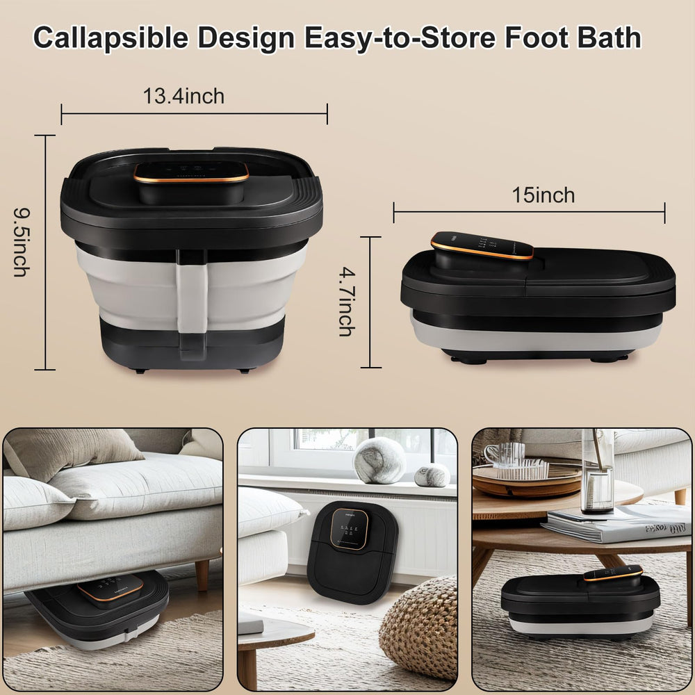 FOFOJÔY red-light feature adds gentle warmth to your soak