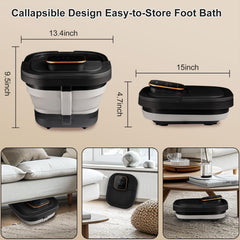 FOFOJÔY red-light feature adds gentle warmth to your soak