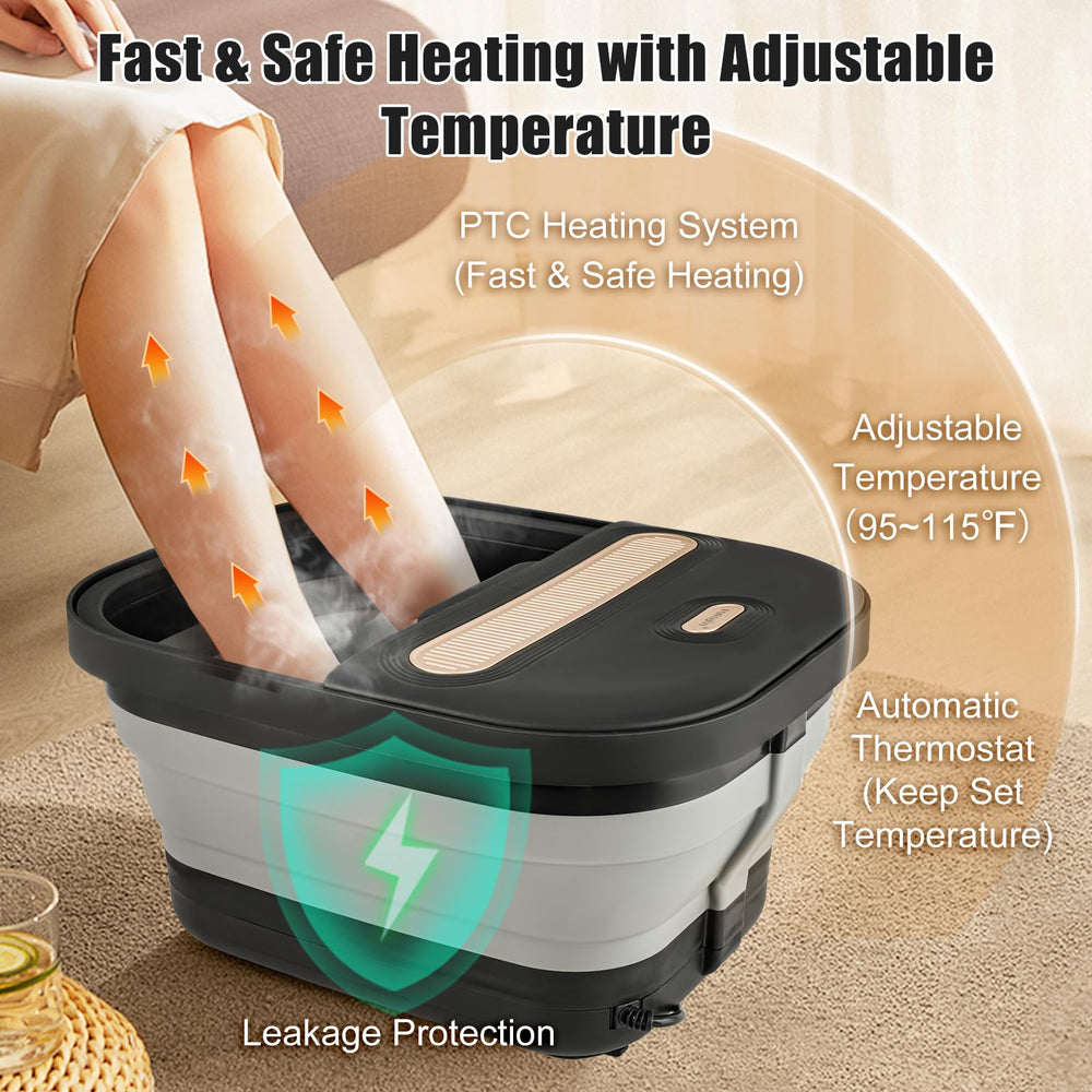 FOFOJÔY Foot Spa remote control lets you adjust temperature and settings hands-free.