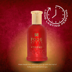 FOGG Scent Xtremo packaging promotes a premium, lifestyle-focused vibe.