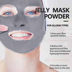 Close-up of Fokiabin Jelly Mask texture for even application