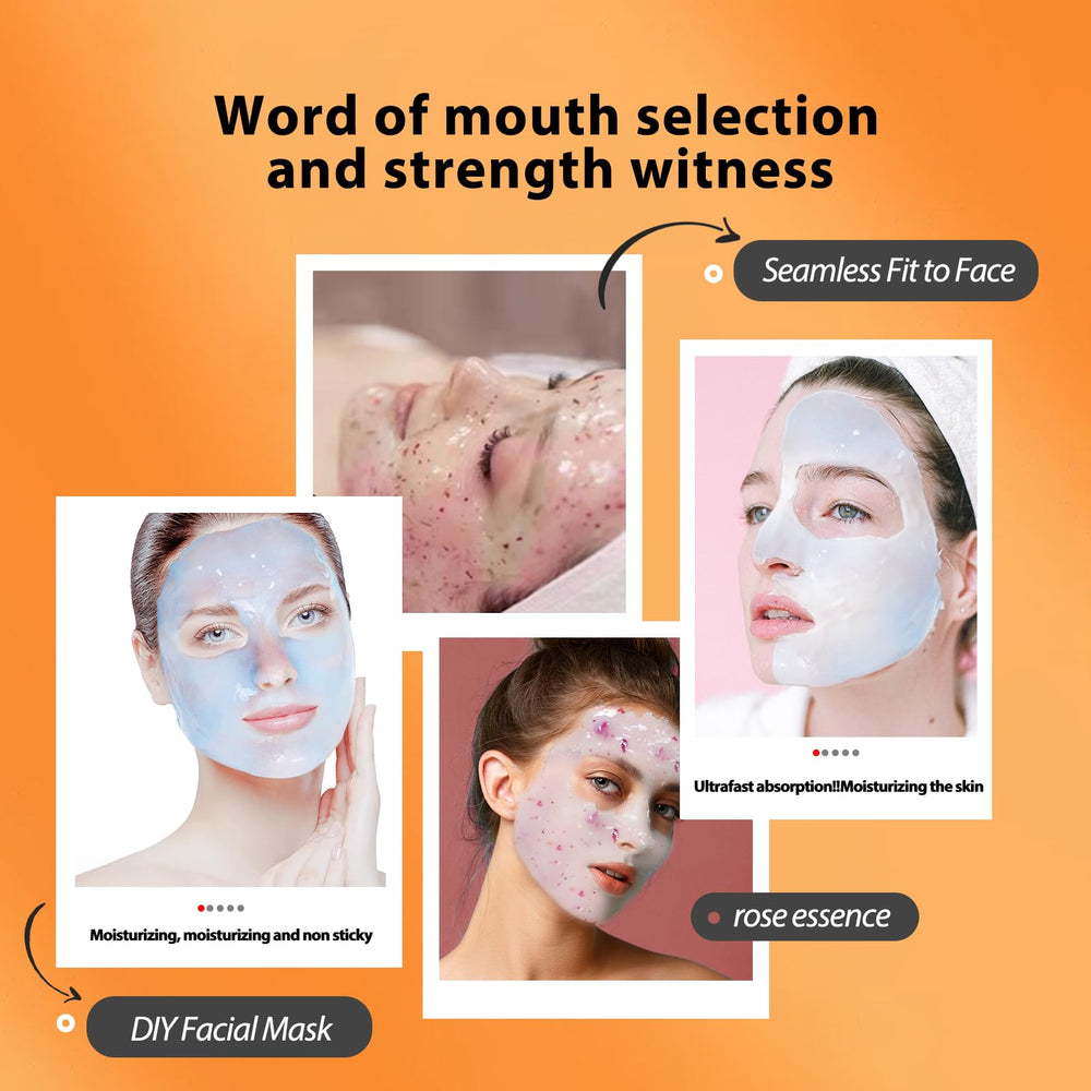 Fokiabin Jelly Mask applied to the cheek for even coverage.