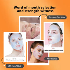 Fokiabin Jelly Mask applied to the cheek for even coverage.