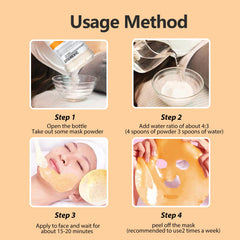 Fokiabin Jelly Mask being mixed with water for correct consistency.