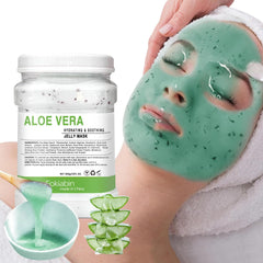 Fokiabin Jelly Mask peel-off application indicates easy removal with minimal residue.
