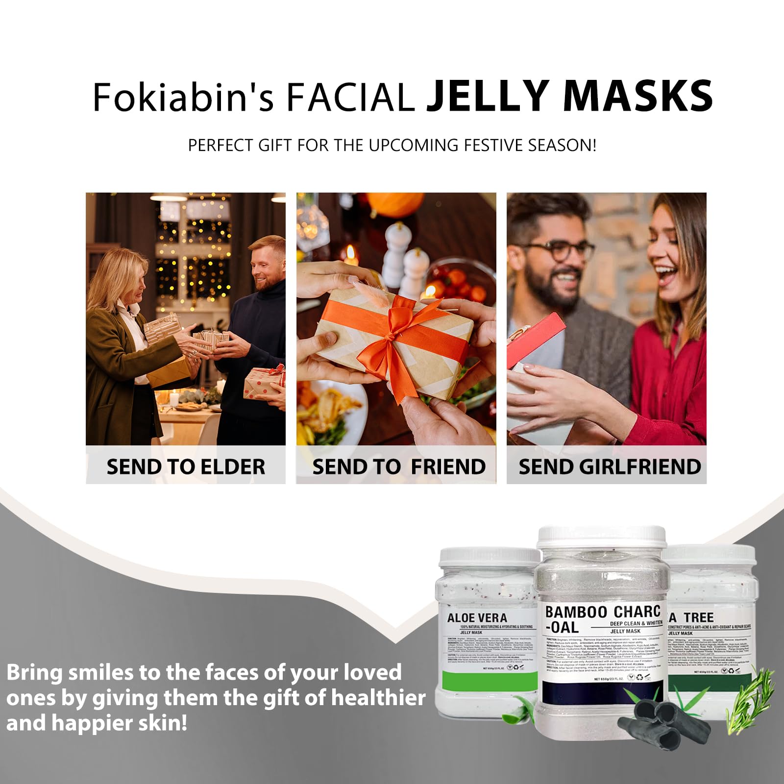 Fokiabin Jelly Mask used at home for spa-like care