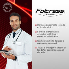 Folcress Shampoo in a bathroom scene for daily care.