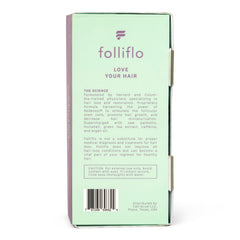 Folliflo packaging box on shelf, ready for daily routine.