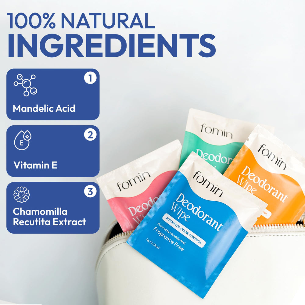 FOMIN compostable certified wipes meet sustainability standards for mindful shoppers.