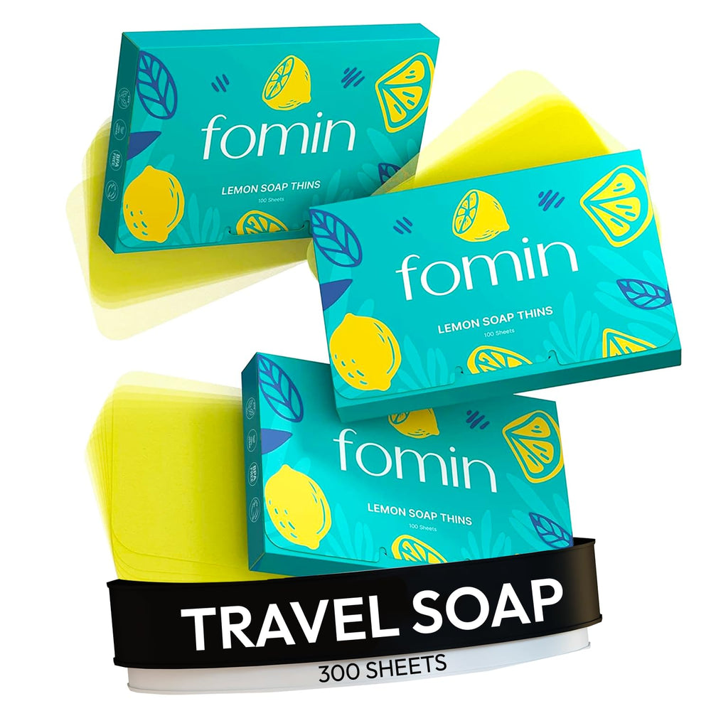 FOMIN paper soap sheets lemon dissolve for quick travel hand wash