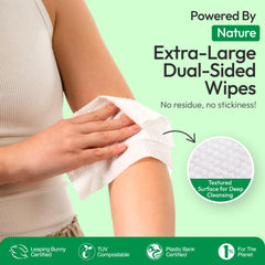 FOMIN Travel Deodorant Wipes vitamin E and aloe for skin comfort.