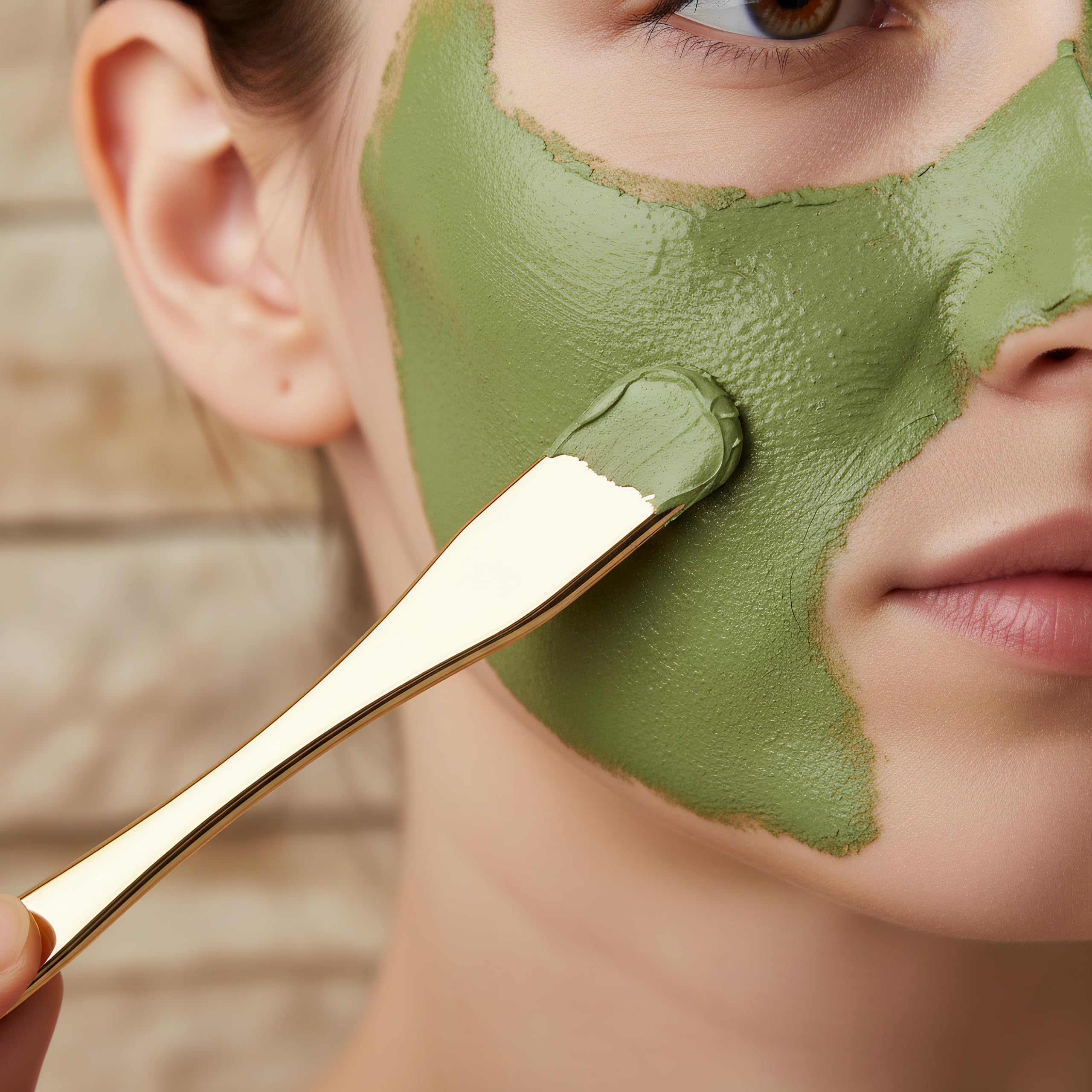 FOMIYES plastic spatula for skincare in a set, reusable and easy to clean.