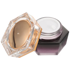 FOMIYES terrarium cream container with purple glass, ideal for travel skincare on the go