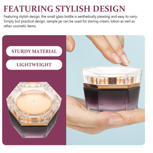 FOMIYES travel cosmetic jar 20g shows compact design for easy packing and use