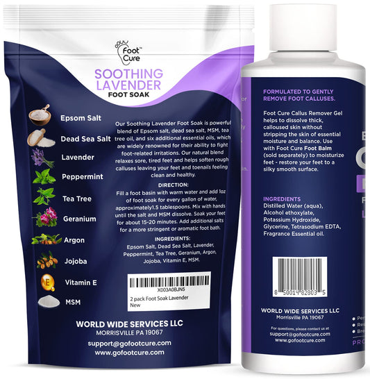FOOT CURE Callus Remover Gel image highlighting the extra-strength formula for hard skin.