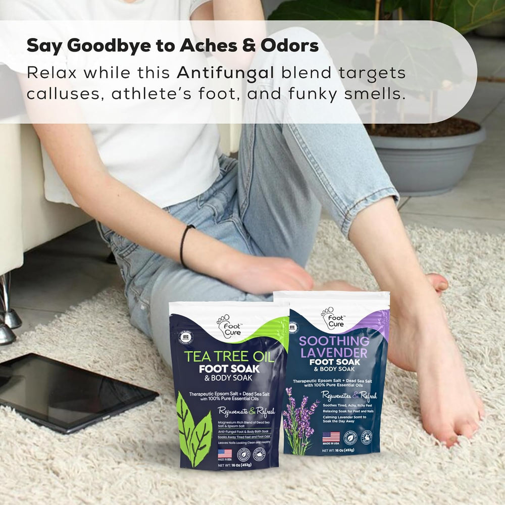 FOOT CURE soothing relief for tired feet after a long day