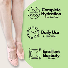 Footinssole dry heel care journey demonstrates improved texture and moisture.