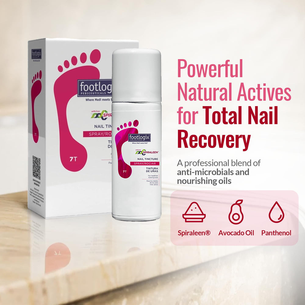 Footlogix formula highlights avocado oil and panthenol for conditioning.