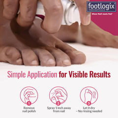 Footlogix Nail Tincture being used in daily nail care.