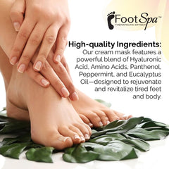 FootSpa Cream Mask cruelty-free and sulfate-free for gentle care
