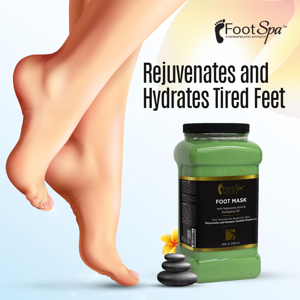 FootSpa Cream Mask hyaluronic acid formula for soft, refreshed skin