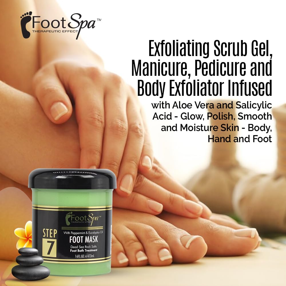 Peppermint and eucalyptus scent for refreshing foot care
