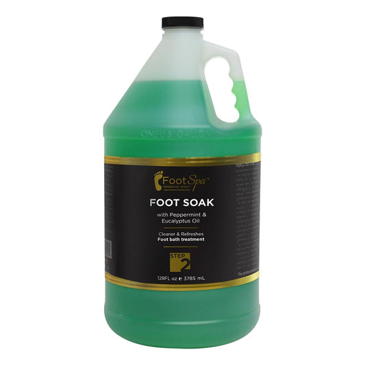 FootSpa Foot Soak bottle pour for a relaxing aromatherapy experience.