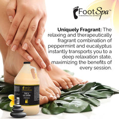 FootSpa Made in USA emblem on the gallon bottle