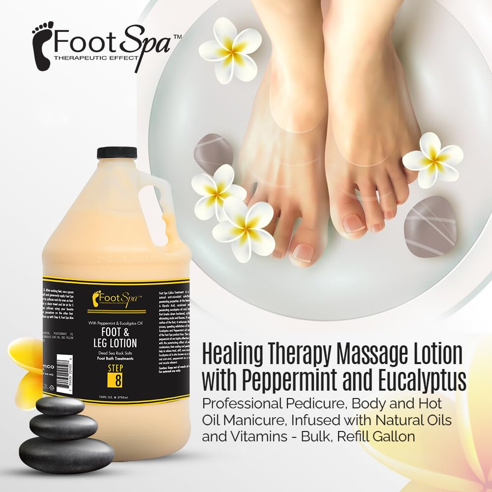 FootSpa natural oils and vitamins blend moisturizes hands, feet, and skin