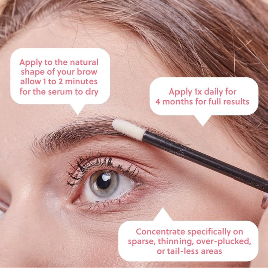 ForBrow by ForChics applicator shows precise doe-foot application
