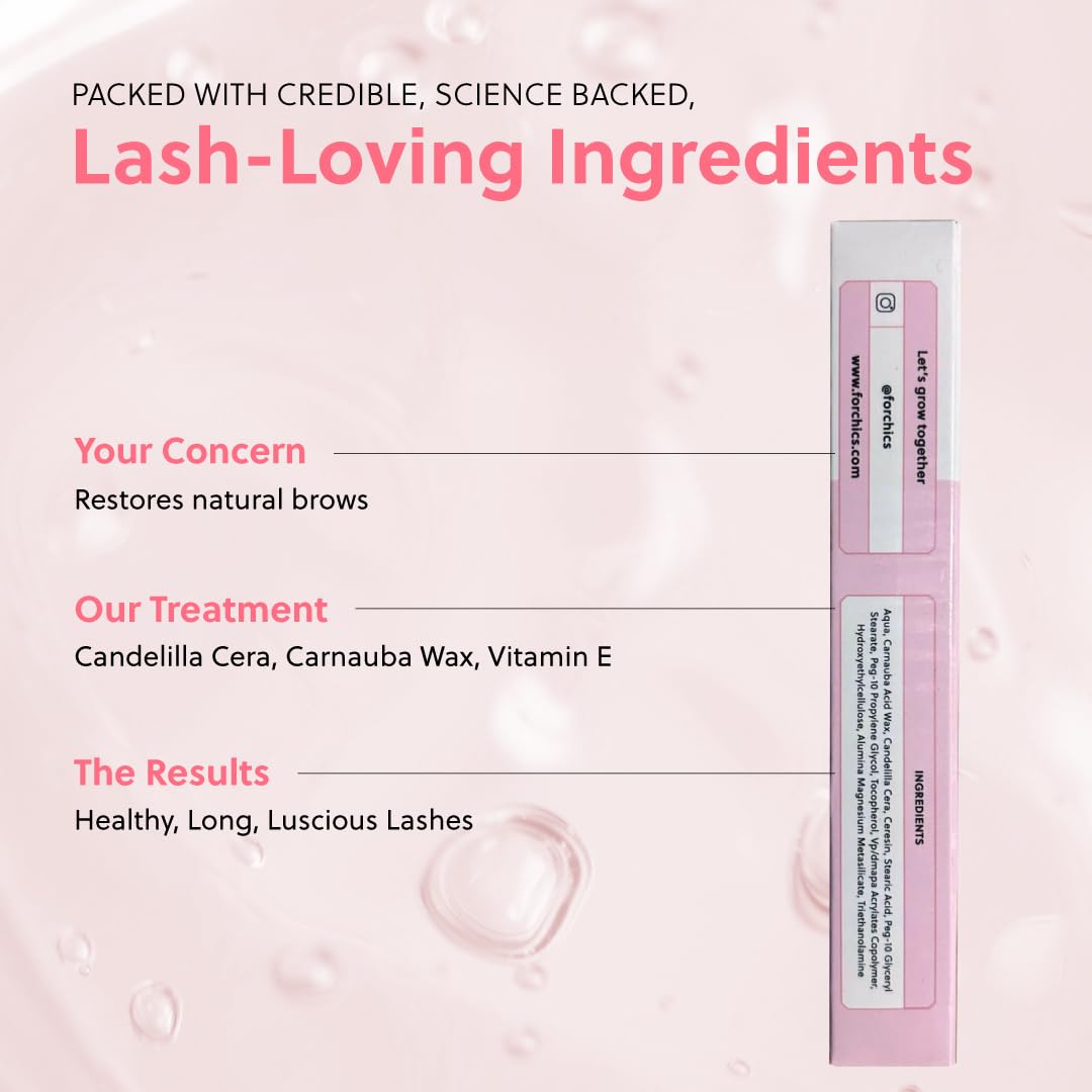 ForChics Nourishing Mascara antioxidant protection closeup on lashes