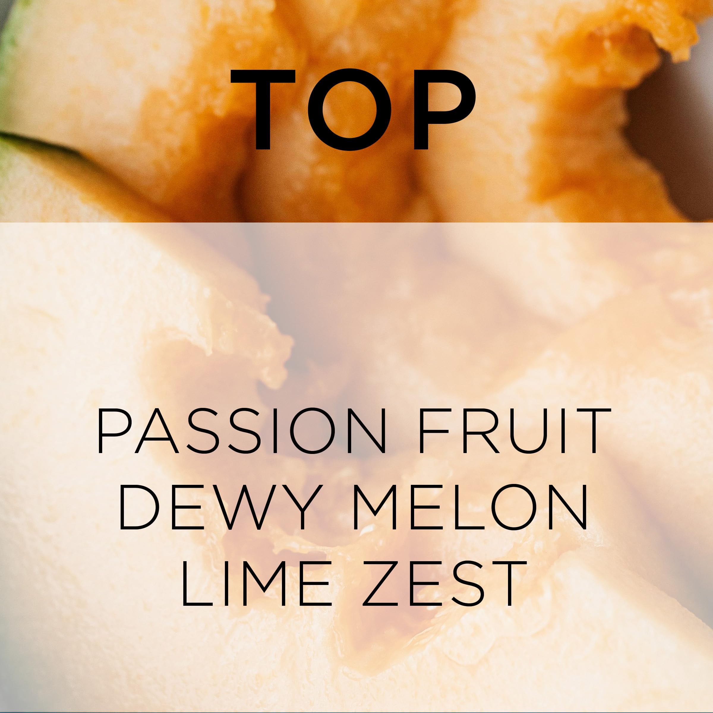 Close-up of the Shimmering Passionfruit label with brand and scent info
